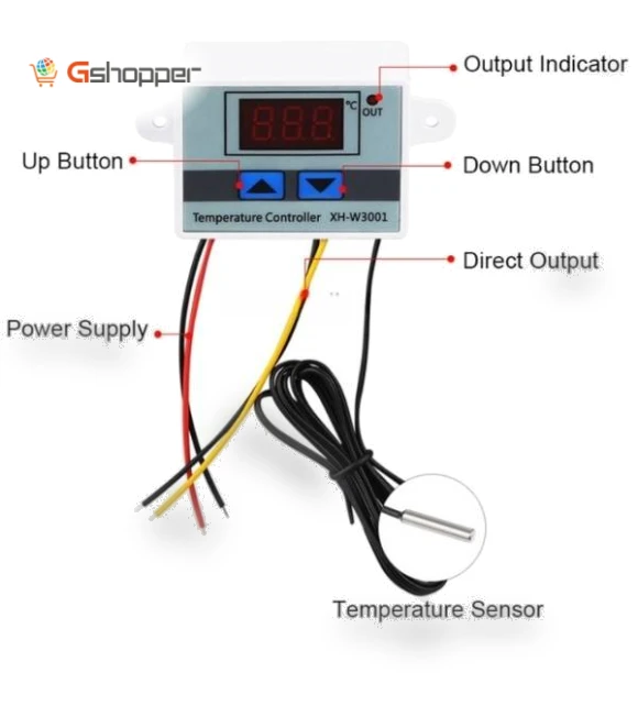 Digital LED Temperature Controller — Home Climate Control