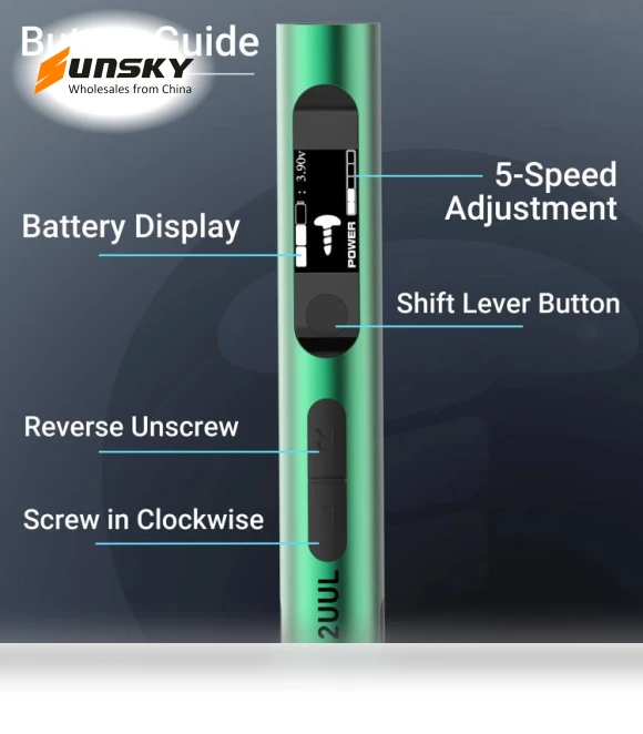 Espresso Electric Screwdriver Set — Screwdriver Sets, 2UUL
