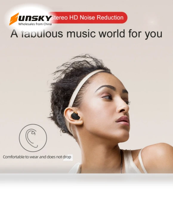 LED Display Wireless Earphone — Audio Gear, E6S