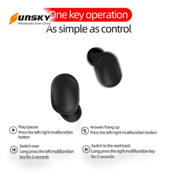 LED Display Wireless Earphone — Audio Gear, E6S