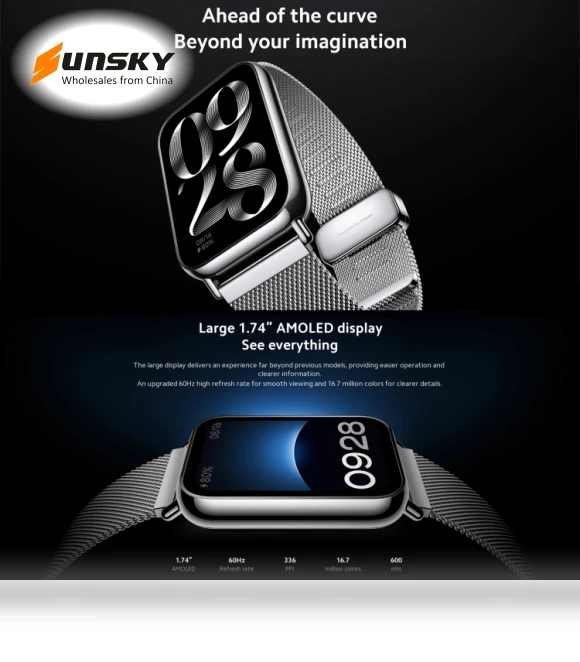 Smart Watch with AMOLED Screen and Health Monitoring — Smartwatches, Xiaomi