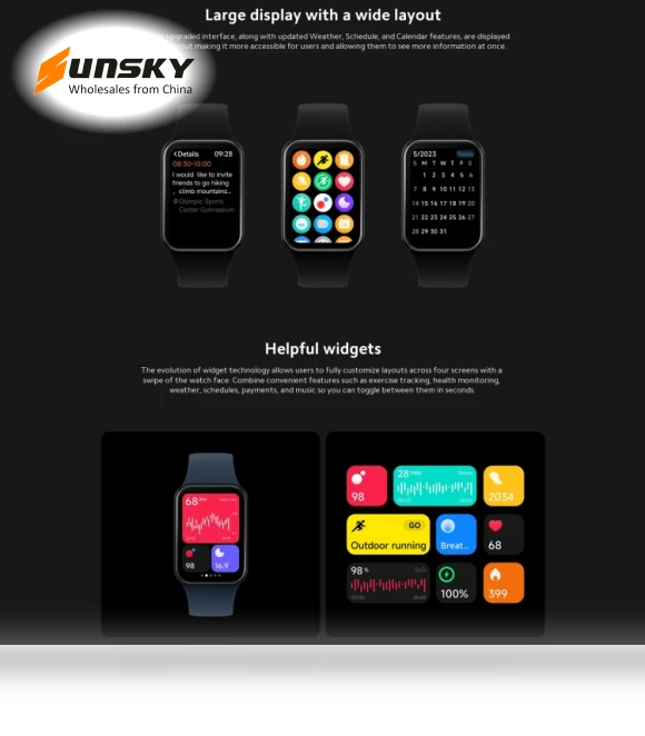 Smart Watch with AMOLED Screen and Health Monitoring — Smartwatches, Xiaomi