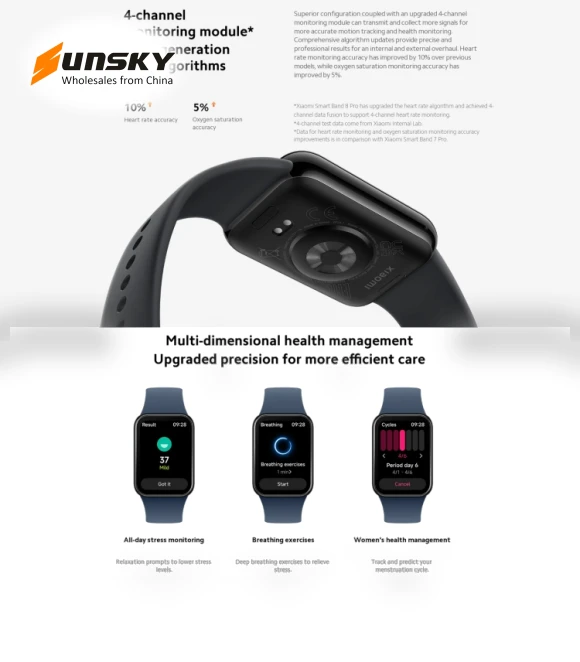 Smart Watch with AMOLED Screen and Health Monitoring — Smartwatches, Xiaomi