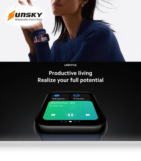 Smart Watch with AMOLED Screen and Health Monitoring — Smartwatches, Xiaomi