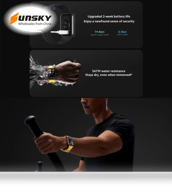 Smart Watch with AMOLED Screen and Health Monitoring — Smartwatches, Xiaomi