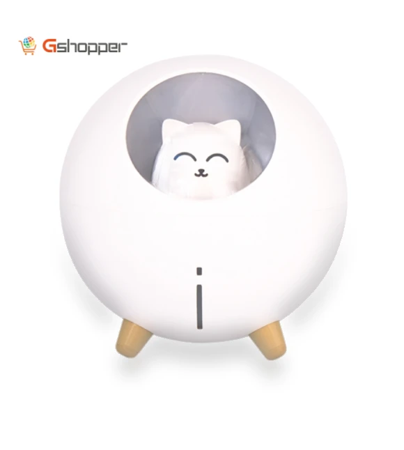 USB Humidifier Mini Planet Cat Desktop Purifier — Air Moisturizers