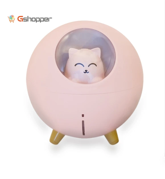 USB Humidifier Mini Planet Cat Desktop Purifier — Air Moisturizers