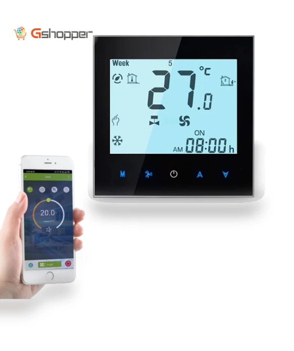 Touch LCD Digital WiFi Heating Room Thermostat with Sensor — Smart Climate Control, BHT