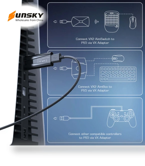 VX Adapter for PS5 Game Controllers — Adapters, GameSir