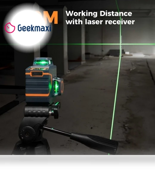3x360° 12 Lines Laser Level — Alignment & Leveling Lasers, CIGMAN