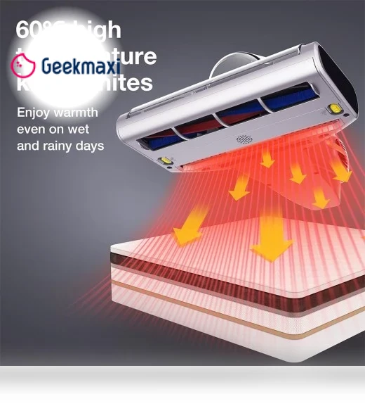 Mite Vacuum Cleaner for Mattresses with UV-C Light & Ultrasonic — Built-In Vacuum Systems, JIMMY