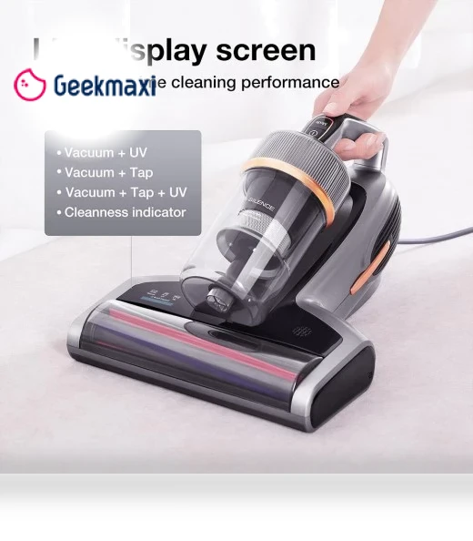 Mite Vacuum Cleaner for Mattresses with UV-C Light & Ultrasonic — Built-In Vacuum Systems, JIMMY