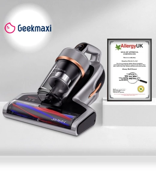 Mite Vacuum Cleaner for Mattresses with UV-C Light & Ultrasonic — Built-In Vacuum Systems, JIMMY