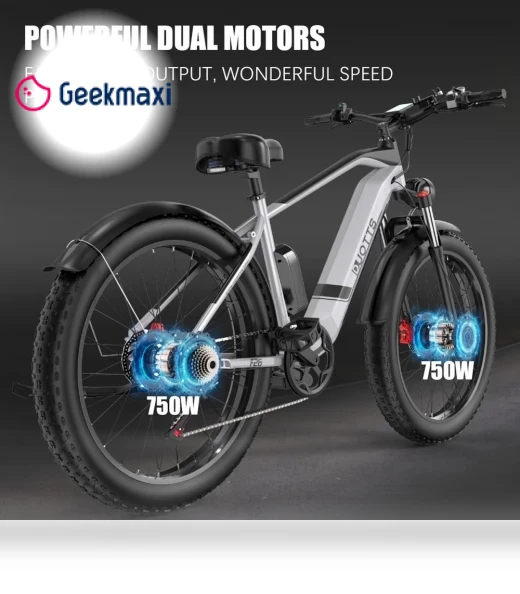 Fat Tire Electric Bike — Electric Self-Balancing Scooters, DUOTTS