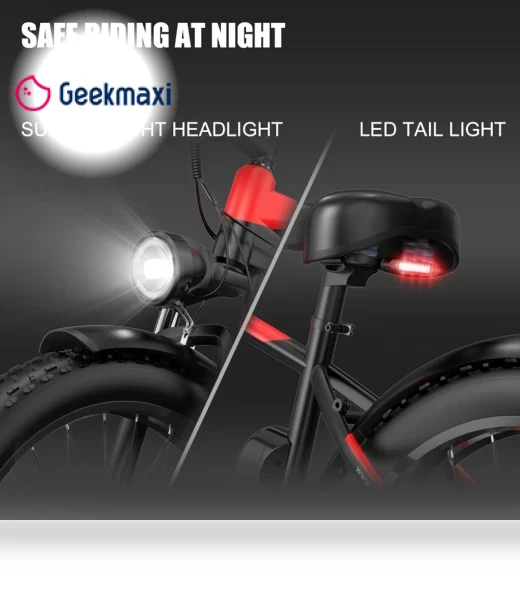 26*4.0 Inch Fat Tire Electric Bike — Electric Self-Balancing Scooters, DUOTTS