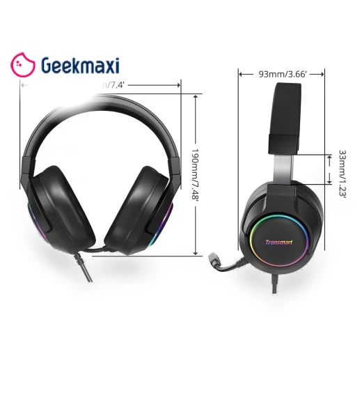 Sparkle Virtual 7.1 Gaming Headset with RGB Lighting — Gaming Headsets, Tronsmart