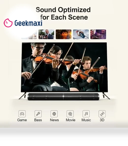 2.1 Wired Soundbar for TV Devices — Home Entertainment Systems, Ultimea