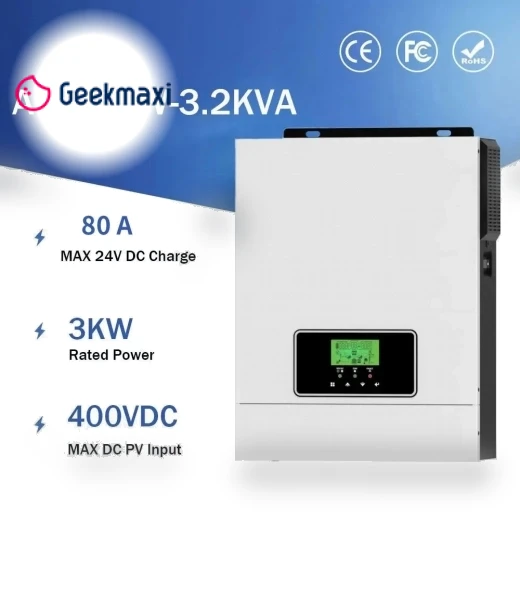 Hybrid Solar Inverter with MPPT Solar Charger — Renewable Energy Converters, DAXTROMN