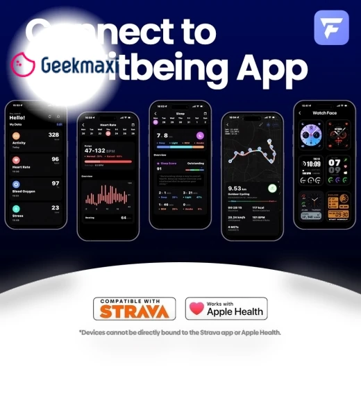 Smartwatch with AMOLED Screen and Health Monitoring — Smartwatches, Zeblaze