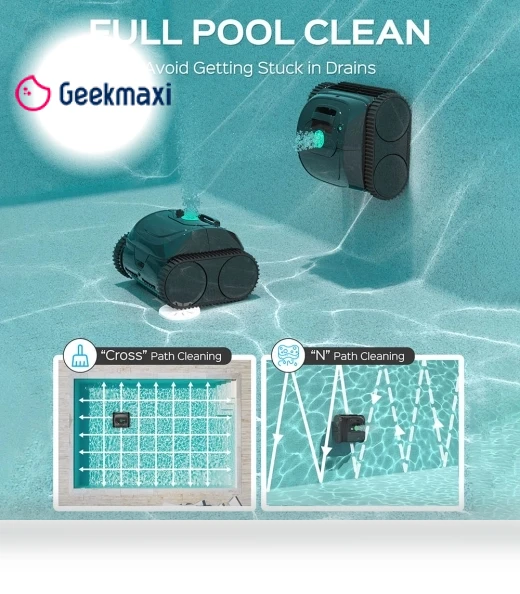 Cordless Robotic Pool Cleaner — Automated Pool Maintenance, WYBOT