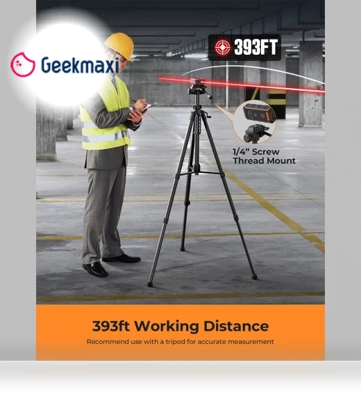 Bilateral Red Laser Measure — Laser Distance Measuring Tools, CIGMAN