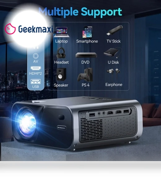 Mini Projector — Home Theater Projectors, SUREWHEEL