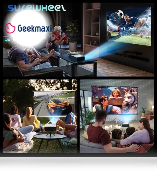 Mini Projector — Home Theater Projectors, SUREWHEEL