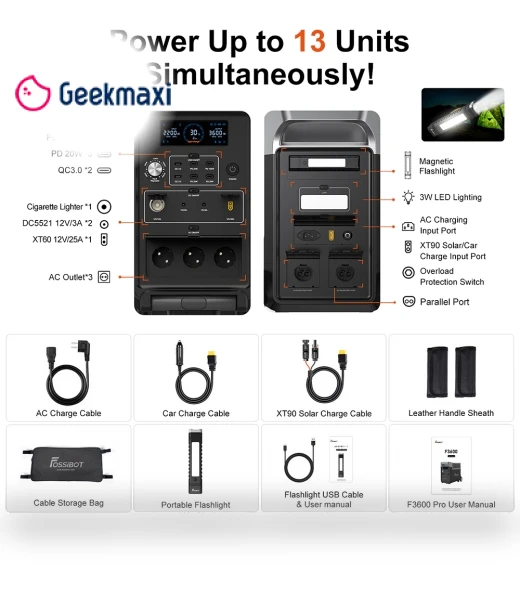 Smart Extra Batteries Kit — Portable Power Solutions, FOSSiBOT