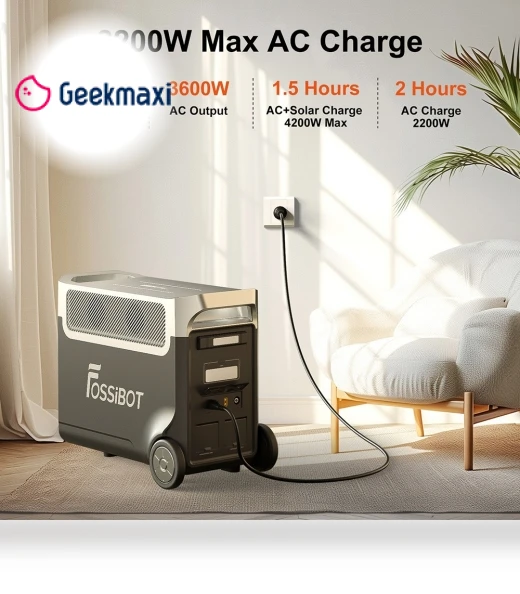 Portable Power Station with Extra Battery and Solar Panel Kit — Portable Power Solutions, FOSSiBOT