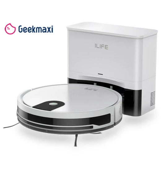 Robot Vacuum Cleaner with Self-Emptying Station — Smart Cleaning Robots, ILIFE