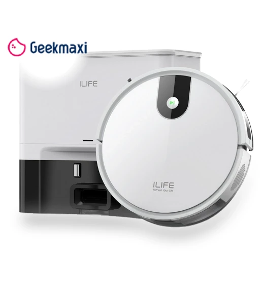Robot Vacuum Cleaner with Self-Emptying Station — Smart Cleaning Robots, ILIFE