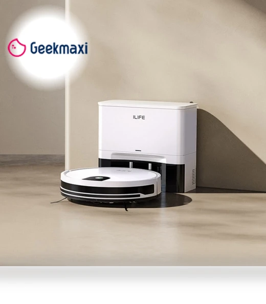 Robot Vacuum Cleaner with Self-Emptying Station — Smart Cleaning Robots, ILIFE