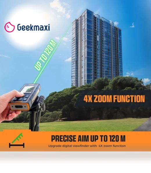 Laser Measurement Tool with 4X Camera — Laser Distance Measuring Tools, CIGMAN
