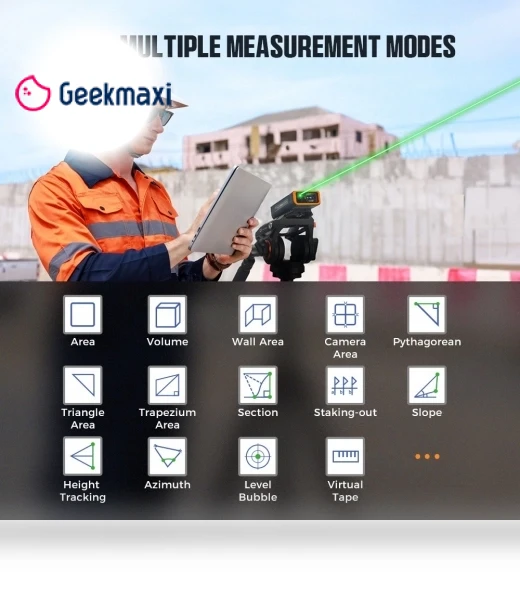 Laser Measurement Tool with 4X Camera — Laser Distance Measuring Tools, CIGMAN