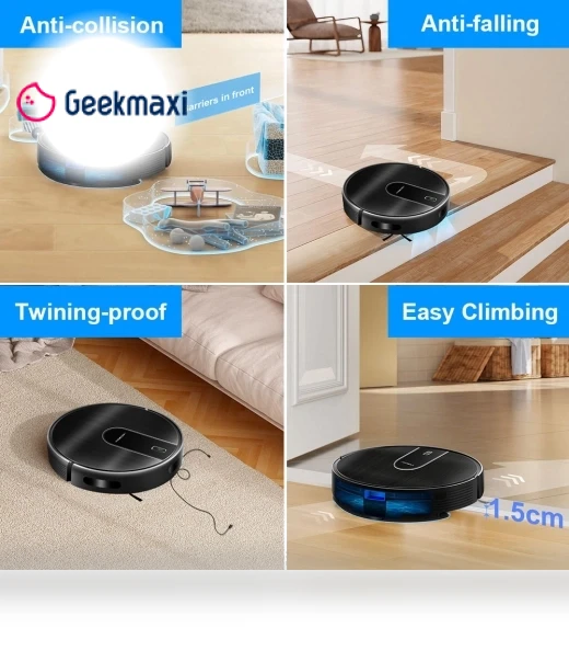 Robot Vacuum Cleaner and Wet Mop Combo — Smart Cleaning Robots, Liectroux