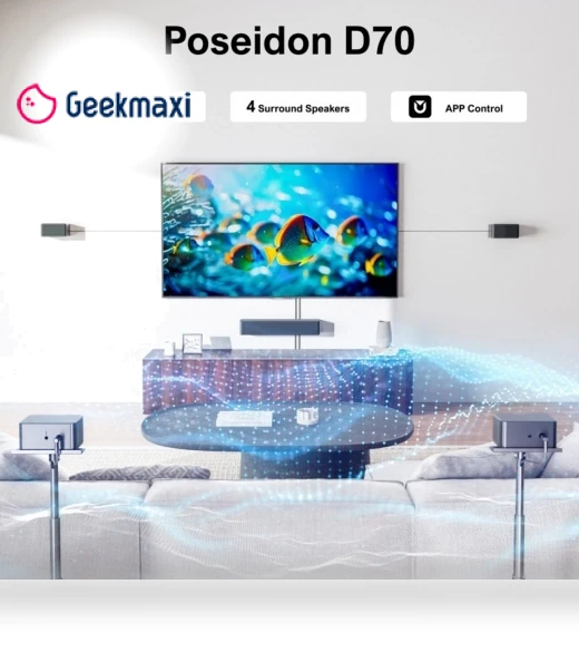 7.1 Soundbar with Wireless Subwoofer and Speaker Stands — Sound Bars, Ultimea