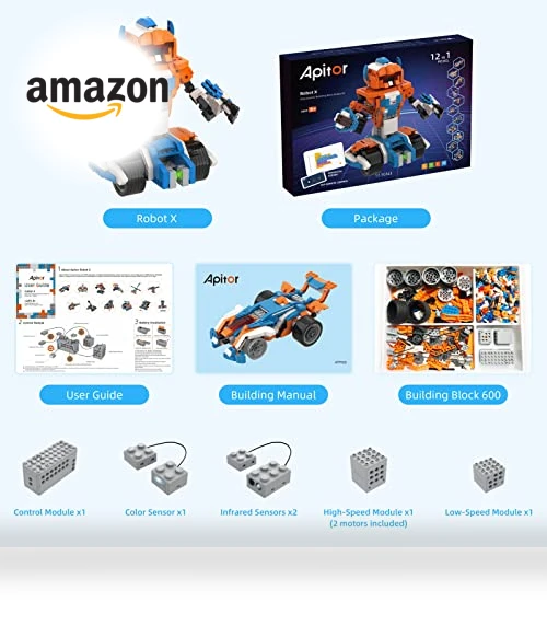 12-in-1 Robot Building Kit — Interactive Figures & Robots, Apitor