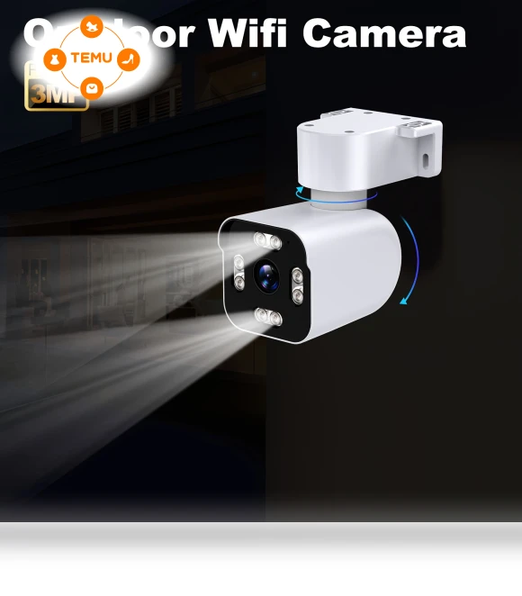 2K 3MP Pan/Tilt Bullet Outdoor Camera — Outdoor Security Cameras