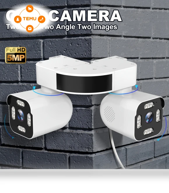 Dual Lens PTZ Wireless Outdoor Security Camera — Security Cameras