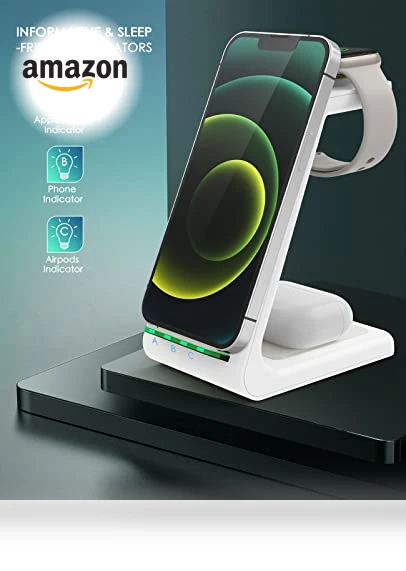 3 in 1 Fast Desk Charging Station — Charging Solutions, CYSPO TECHNOLOGY (SHENZHEN) CO., LTD