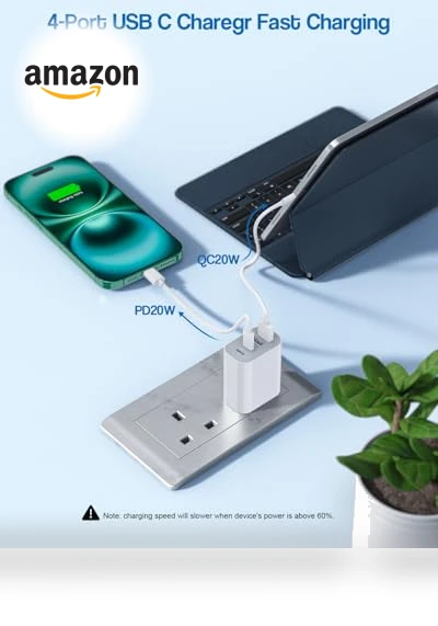 40W 4-Port Fast USB C Charger Block — Charging Solutions, Shenzhen Xihuida Electronics Co., Ltd.