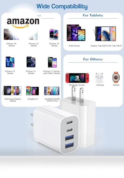 40W 4-Port Fast USB C Charger Block — Charging Solutions, Shenzhen Xihuida Electronics Co., Ltd.