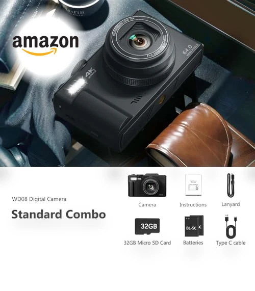 4K Digital Camera for Photography — Compact Digital Cameras, VJIANGER