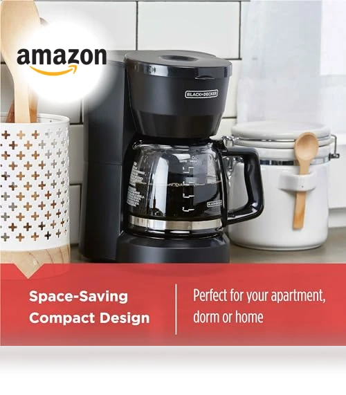 5-Cup Coffeemaker — Coffee & Espresso Combos, BLACK+DECKER
