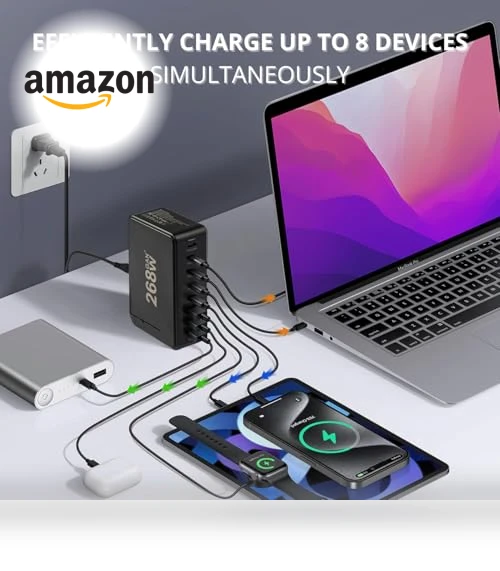 8 Ports Fast Charging Station — Charging Solutions, Techpi