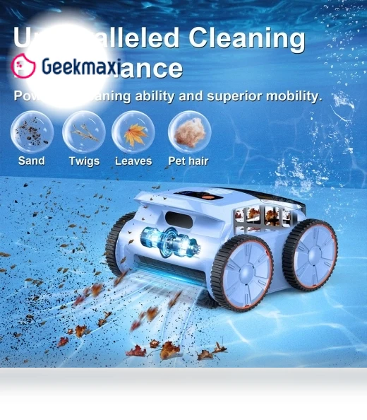 Cordless Robotic Pool Vacuum Cleaner — Automated Pool Maintenance, Seauto