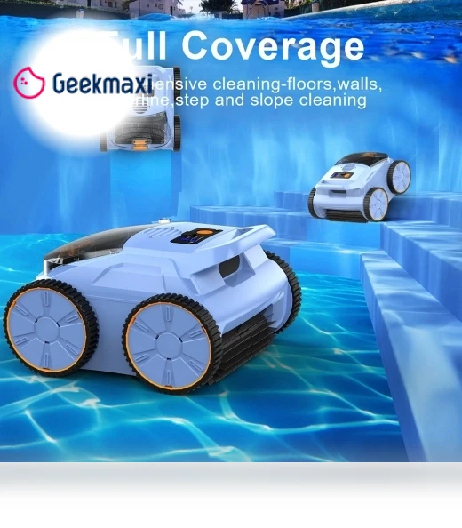 Cordless Robotic Pool Vacuum Cleaner — Automated Pool Maintenance, Seauto