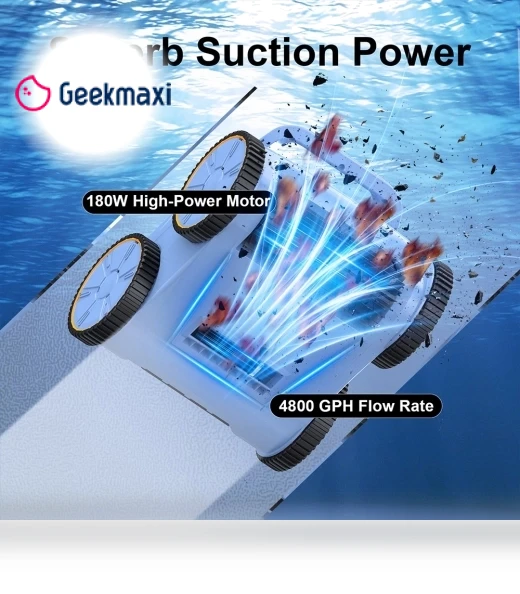 Cordless Robotic Pool Vacuum Cleaner — Automated Pool Maintenance, Seauto