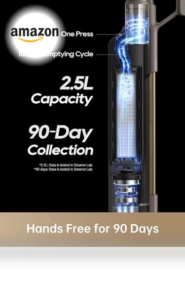 Cordless Vacuum Cleaner with Auto Dust Base — Vacuums, Dreame
