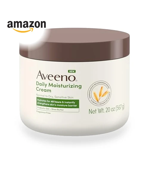 Daily Moisturizing Cream with Prebiotic Oat & Shea Butter — Creams & Moisturizers, Aveeno